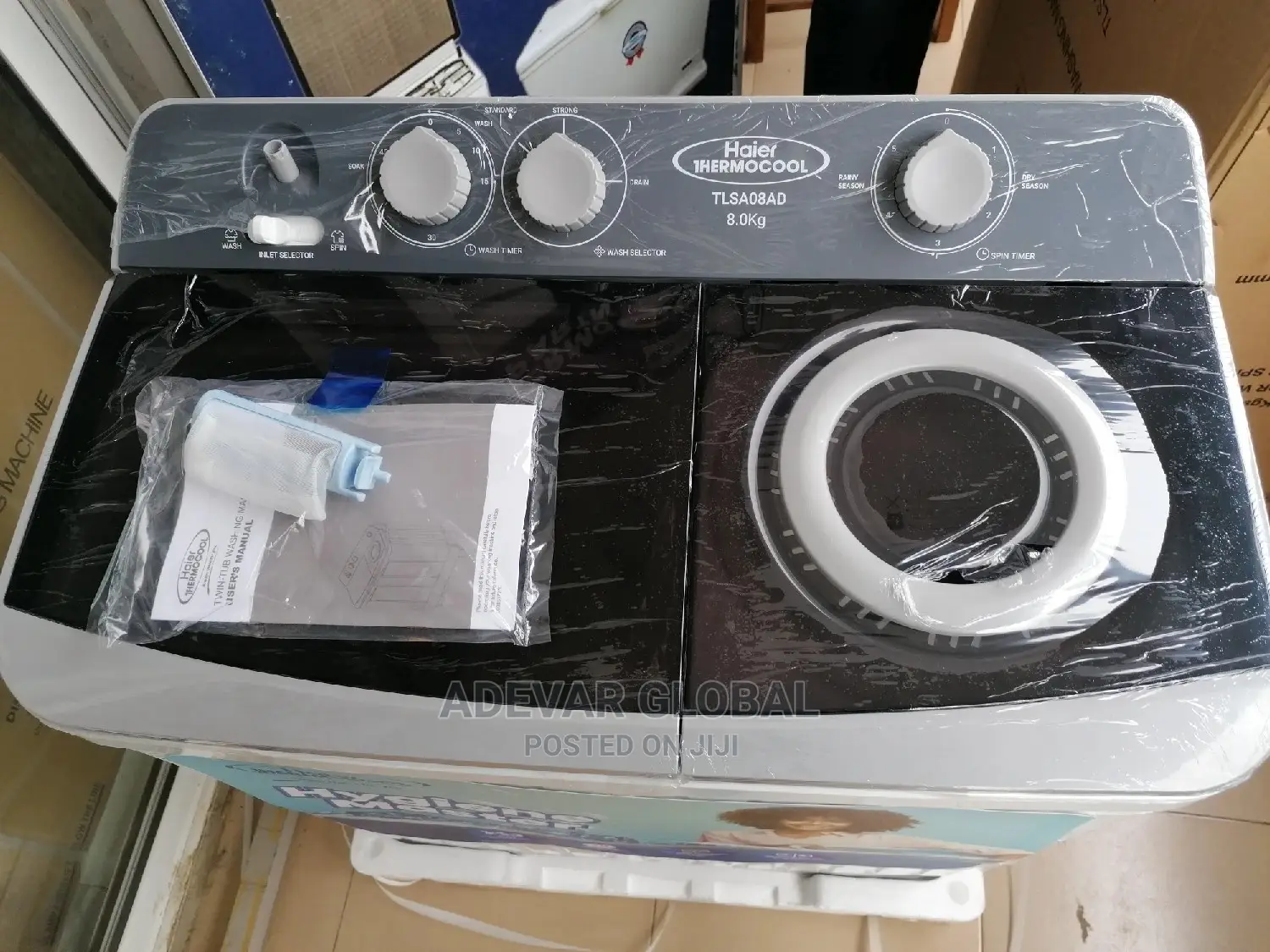 Haier Thermocool 8kg Double Tub Washing Machine