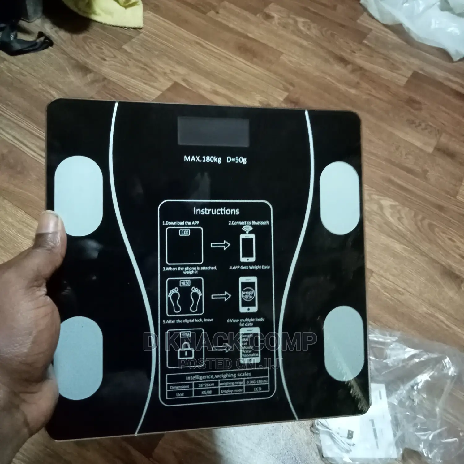 Intelligent Bluetooth Digital Weight Scale - Rechargeable