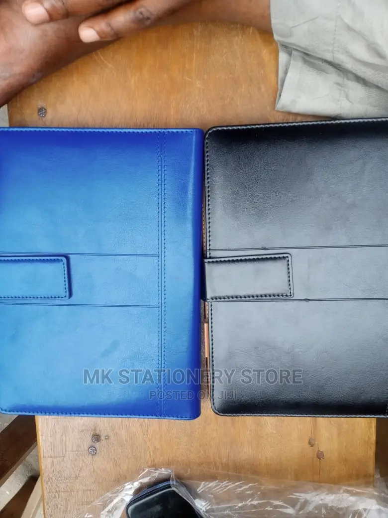 A5 Leather Back Spiral Notepad With Calculator
