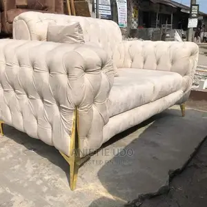 Modern 7 Seater Living Room Fabric Made Royal Sofa Chair.