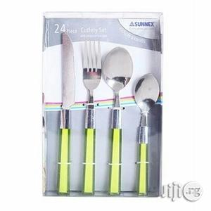 Sunnex Stainless Steel Cultlery Set 24pcs With Acrylic Handle