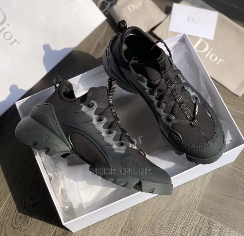MP: Dior Black D-Connect Neoprene Sneakers