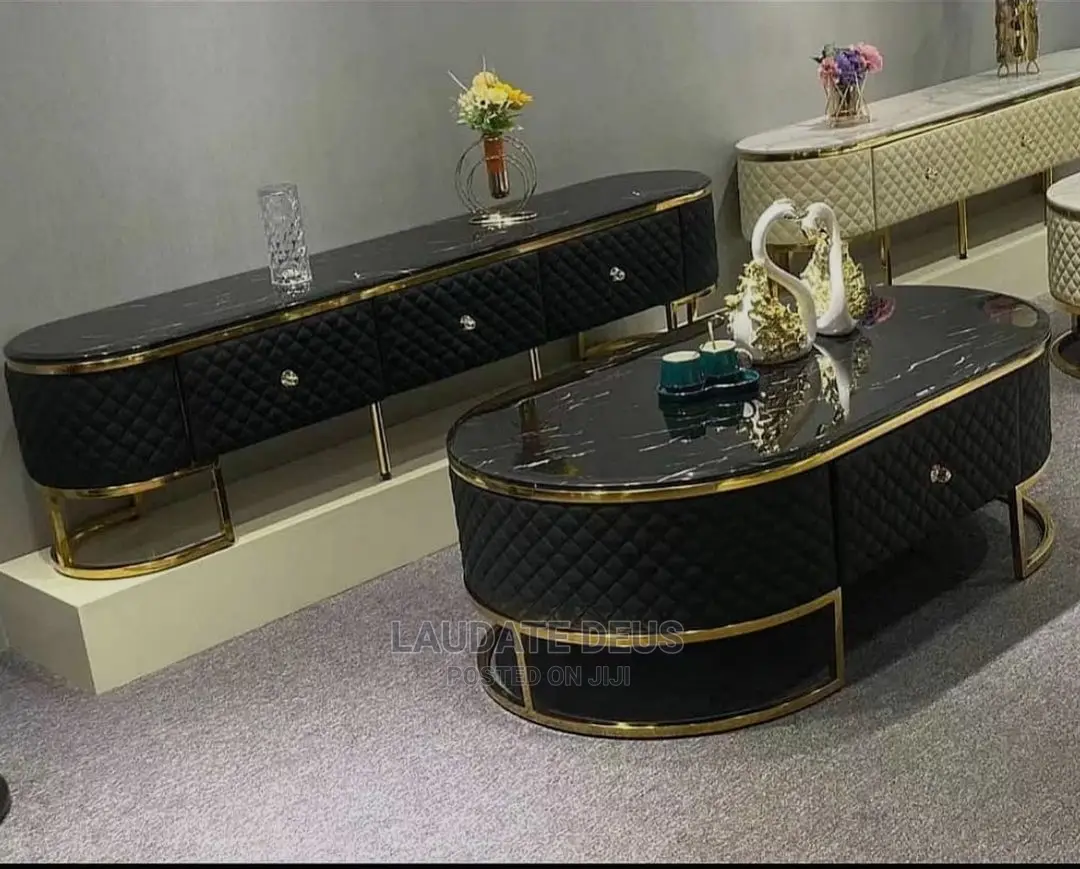 Royal Marble Center Table With Tv Console