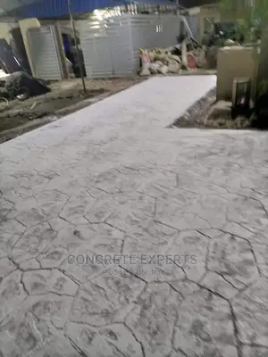Real Concrete Stamped Floor
