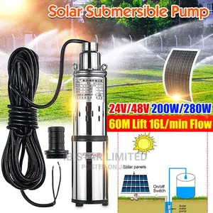 Farm Ranch Solar Powered Submersible Dc Water Well Pump