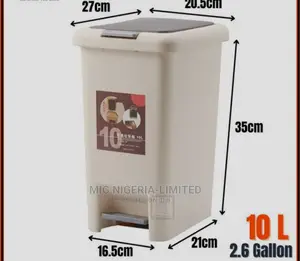 10 Litres Pedal Plastic Dustbin