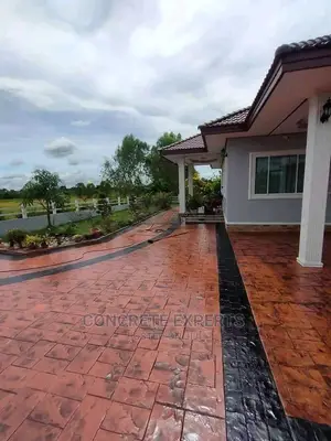 First Stamped Concrete Design
