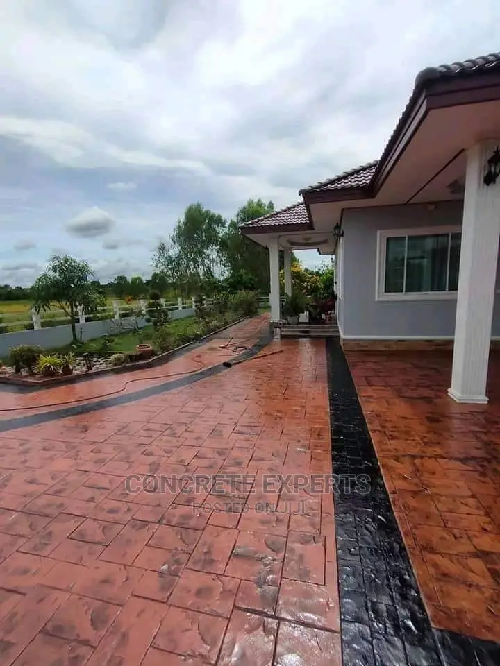 First Stamped Concrete Design