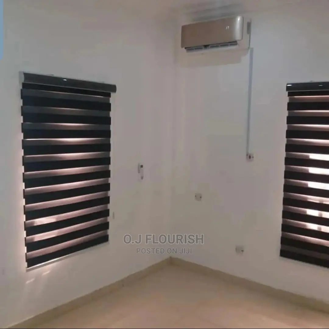 Shinny Black Window Blinds