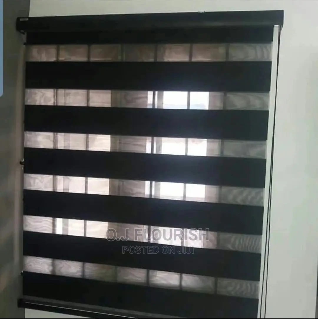 Shinny Black Window Blinds