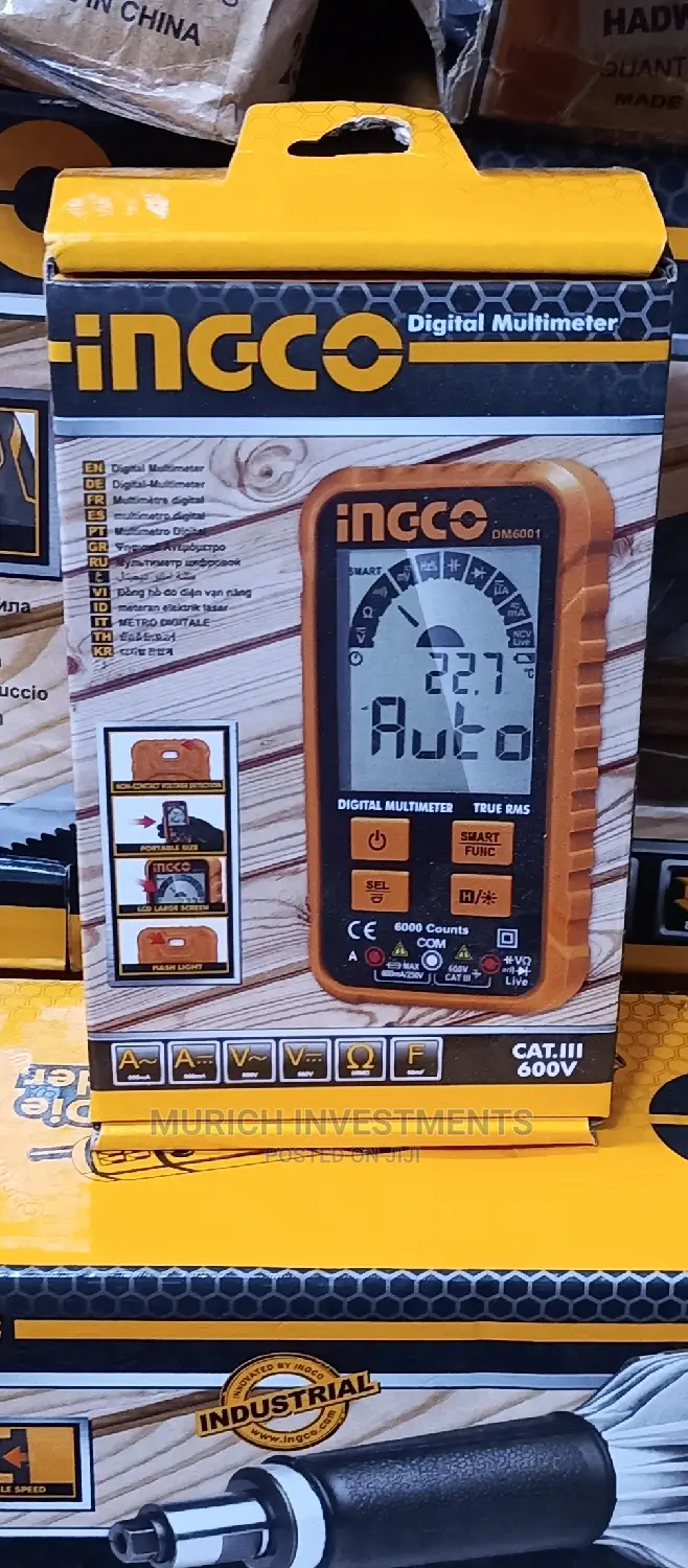 Ingco Multimeter True Rms INGCO Digital Multimeter True RMS 6000 Counts DM6001 - MURICH ...