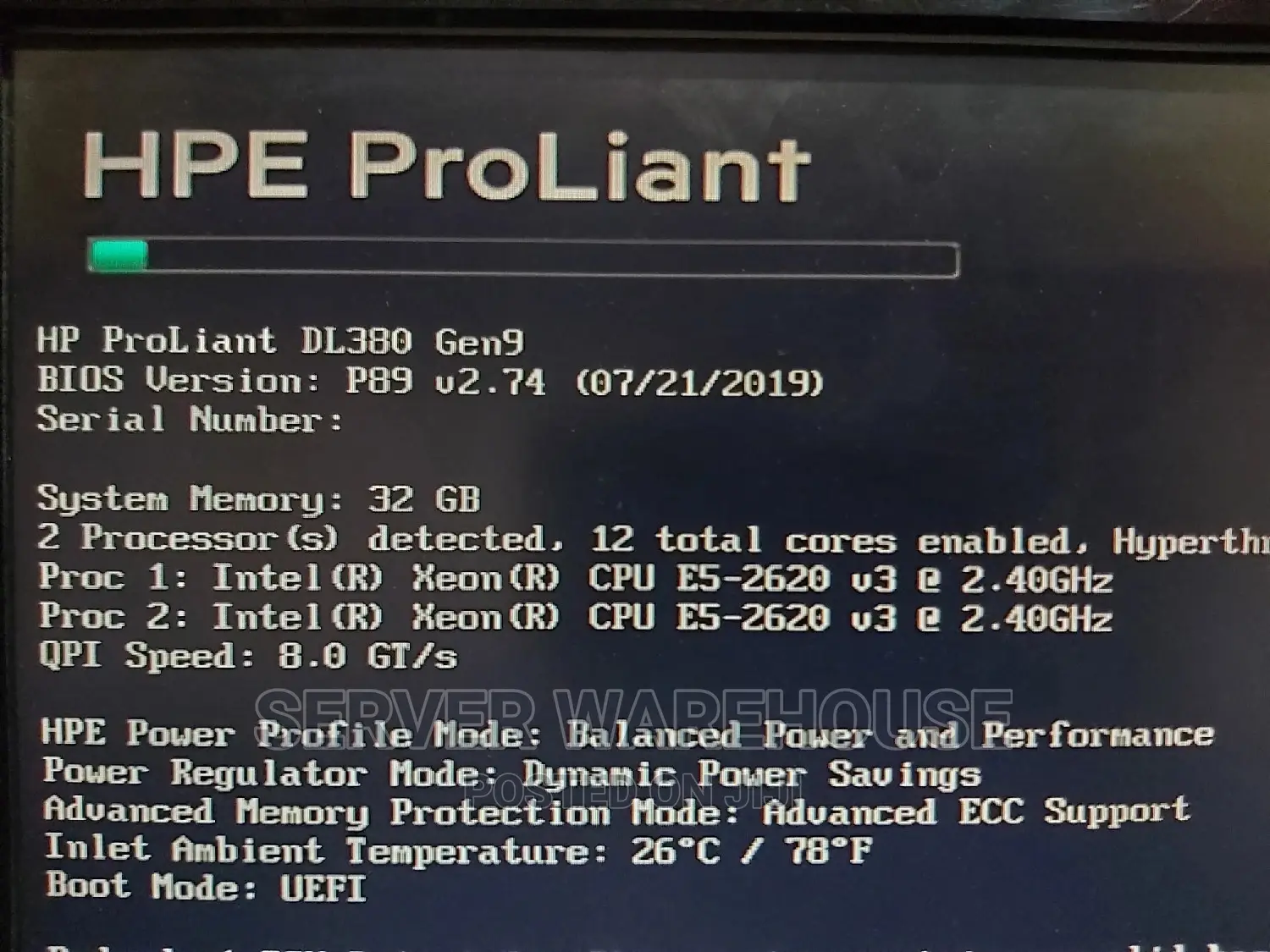 Server HP ProLiant DL380 Gen9 32GB Intel Xeon HDD 3T