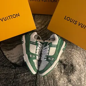 Louis Vuitton Monogram Embossed Calf Leather Sneakers