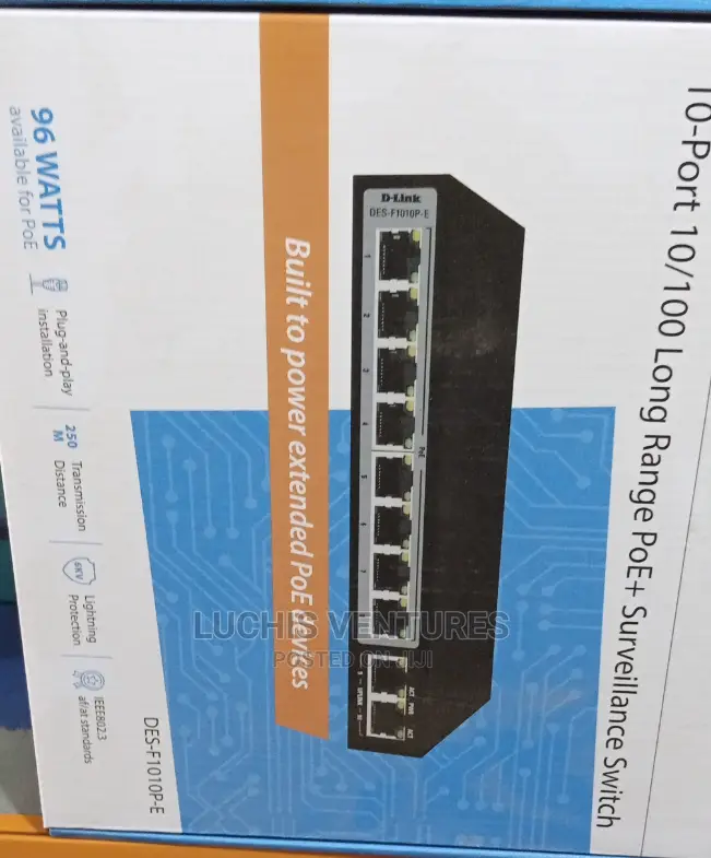 D-Link 10 Port Poe+ Surveillance Switch
