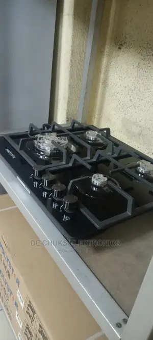 Brand New Polystar Cabinet 60 by 60cm 4 Gas Burner-Glass Top