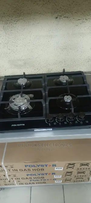 Polystar 4 Burner Cabinet Gas Cooker (60/60cm) Glass