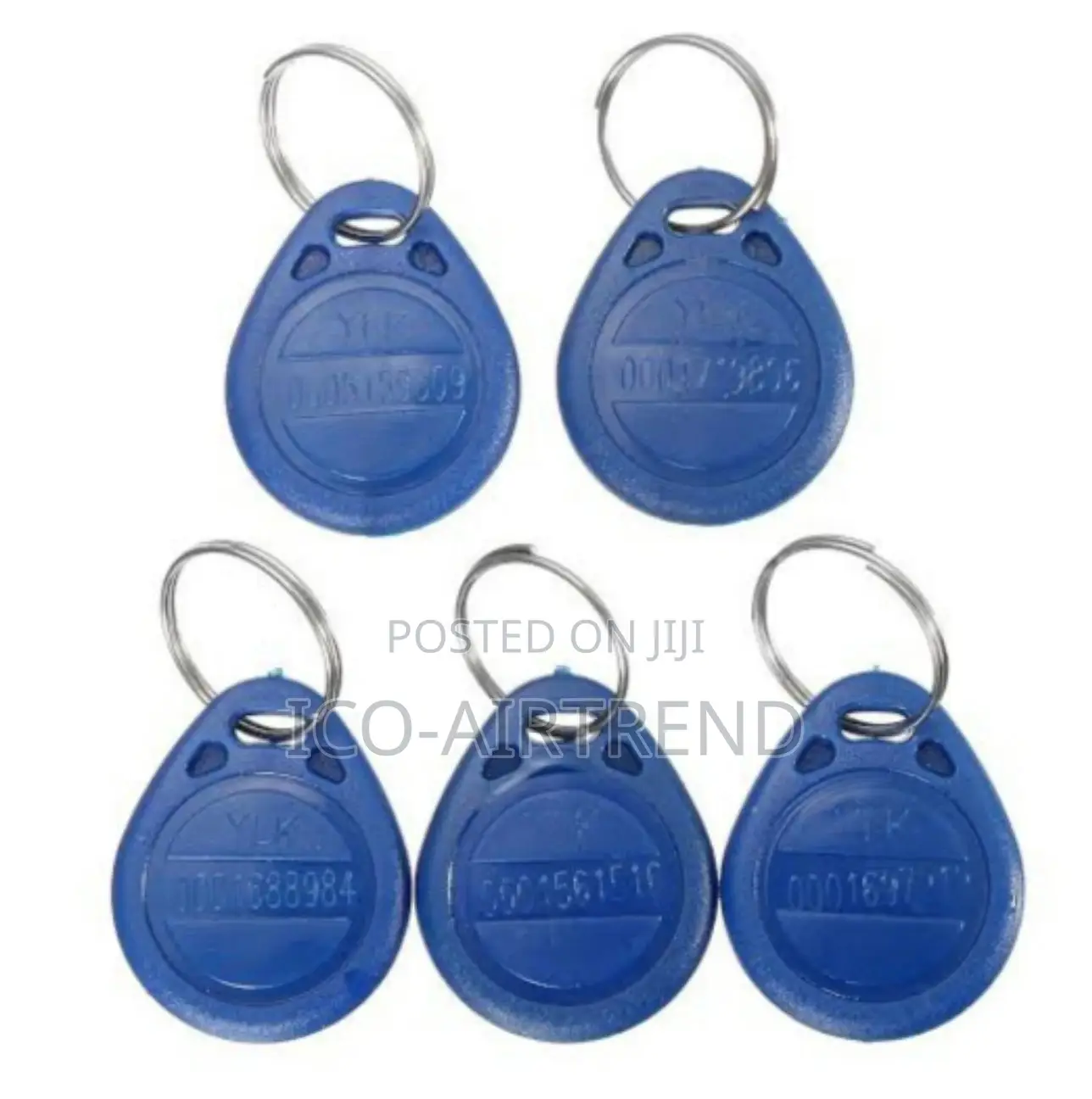 5pcs 100khz Proximity Rfid Card Key Fobs for Access Count