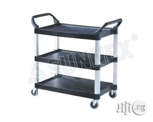 Sunnex Service Trolly,Polyproplene With Alluminum Alloy Upri