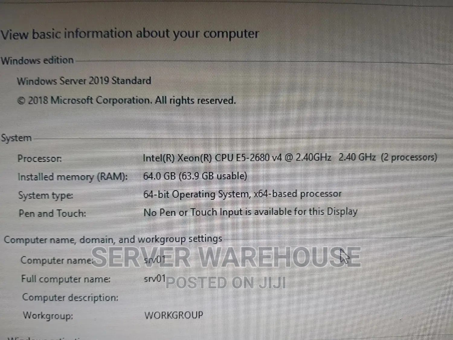 Server HP ProLiant DL380 Gen9 64GB Intel Xeon HDD 2T