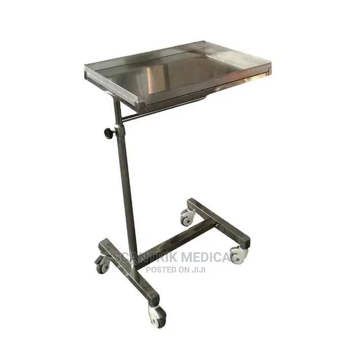 Height Adjustable Medical Mayo Tray
