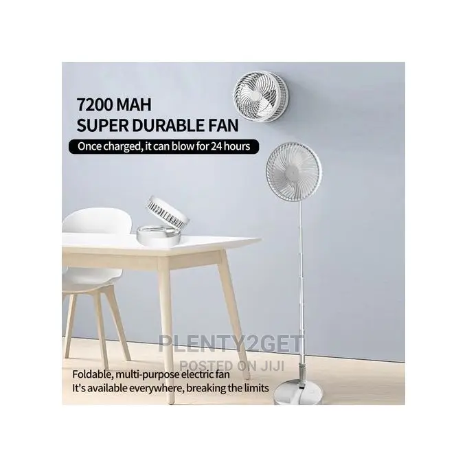 7200mah Rechargeable Fan Usb Folding Telescopic