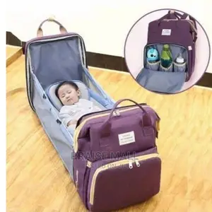 Waterproof Multipurpose Diaper Bag With Crib