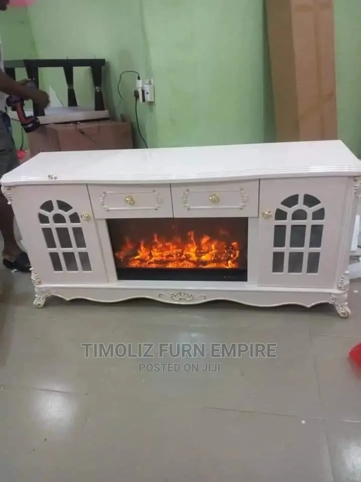 Imported Fire Plate Tv Stand With Drawers