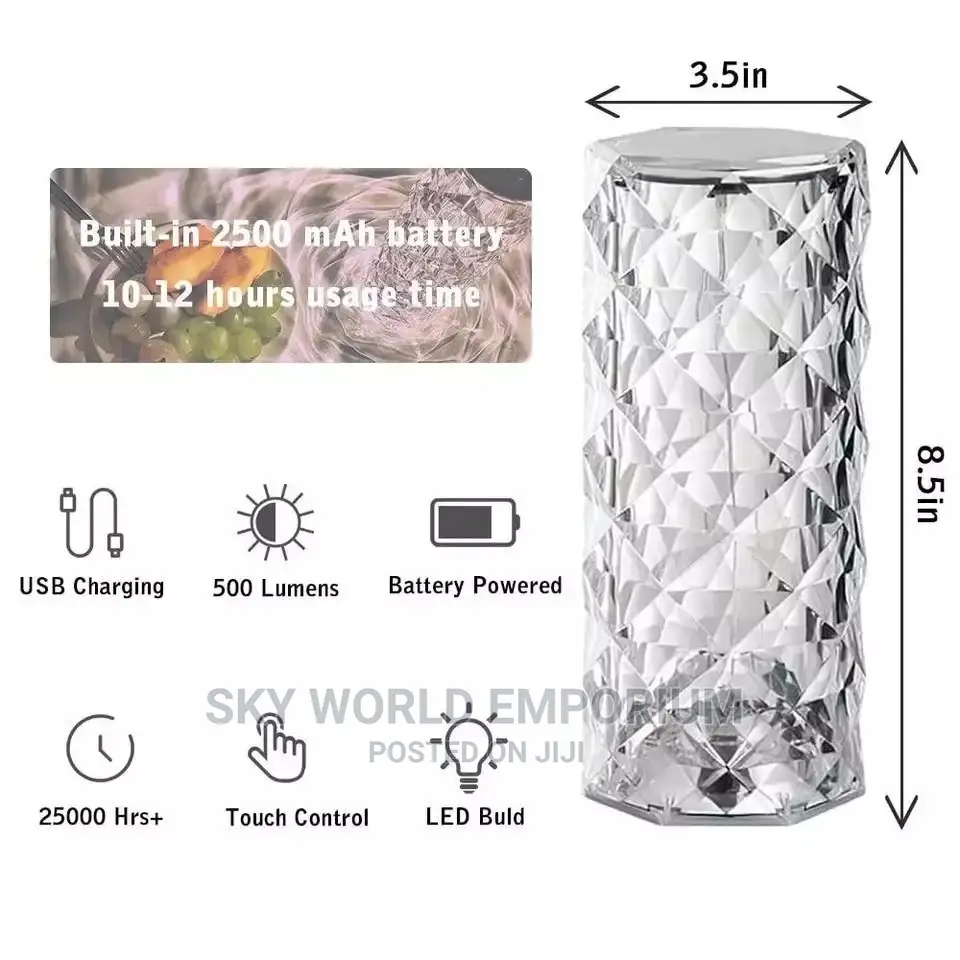 New Crystal Table/Bedside Light