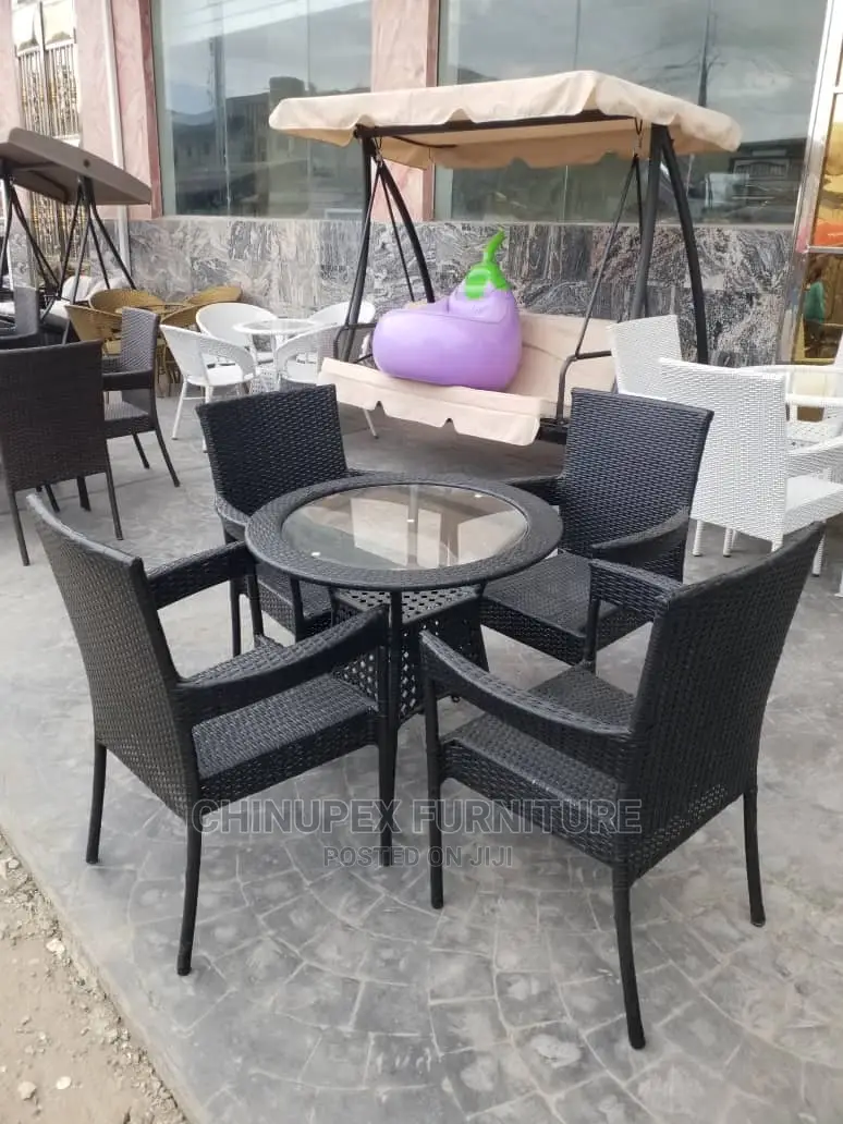 Rattan Cane Chairs and Table