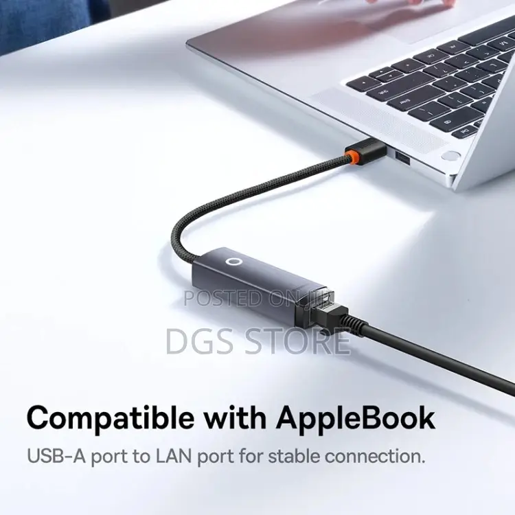 Baseus Lite Series RJ35 Lan Port Ethernet Adapter W In