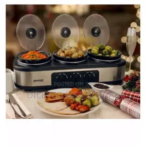 Gourmet Gtsc002 Triple 3.9l Slow Cooker