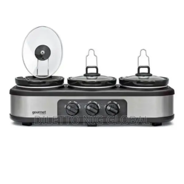 Gourmet Gtsc002 Triple 3.9l Slow Cooker