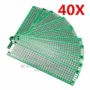 Universal Stripboard Prototyping Veroboard 40pc Double Panel