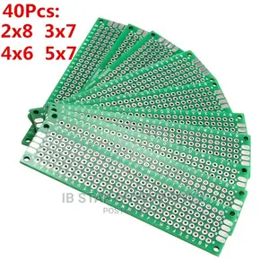 Universal Stripboard Prototyping Veroboard 40pc Double Panel