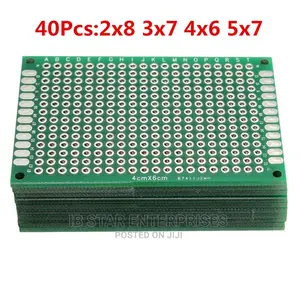 Universal Stripboard Prototyping Veroboard 40pc Double Panel