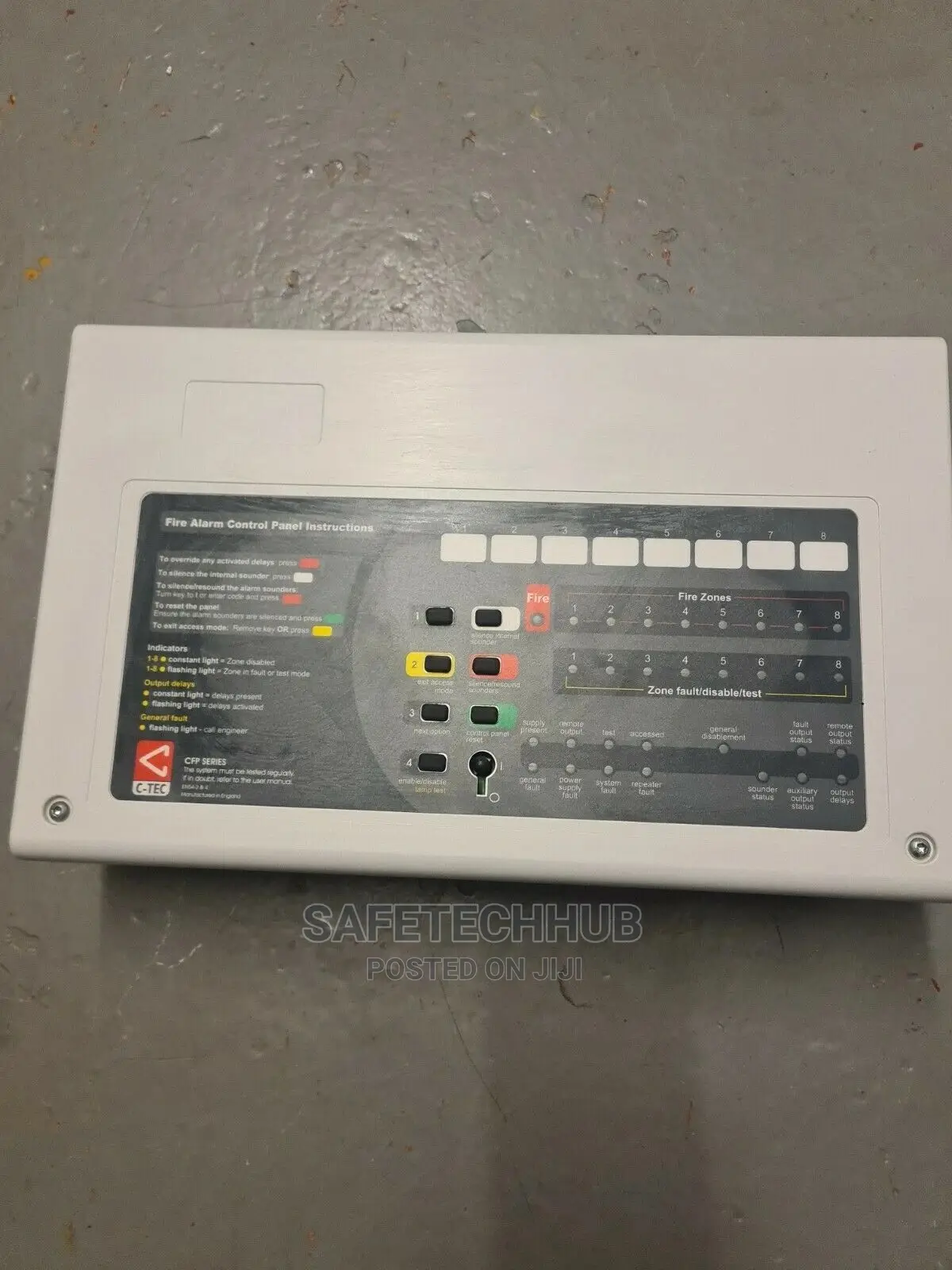 C-tec 2-zone Cfp702-4 Conventional Fire Alarm Control Panel