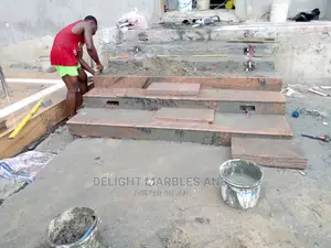 Red Granite Staircase