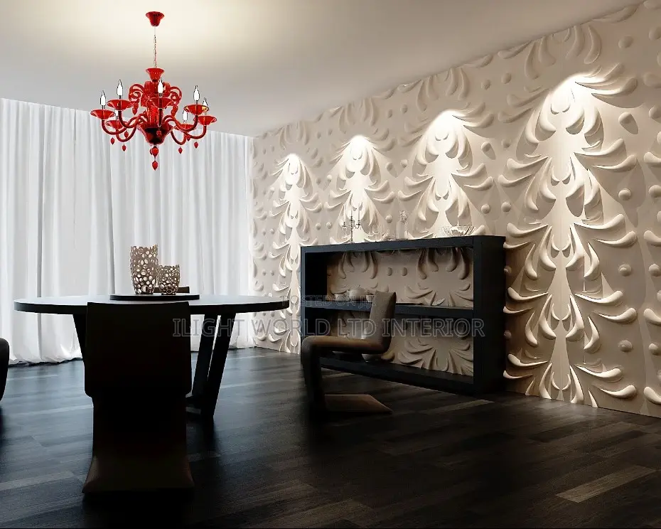 Quality White 3D Panel Wall Light.
