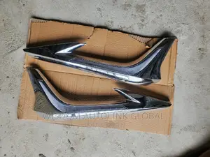 Front Bumper Spoiler Chrome For Land Cruiser Prado With Leds
