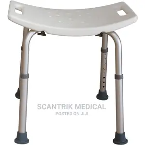 Portable Shower Stool Foldable Bath Bench White