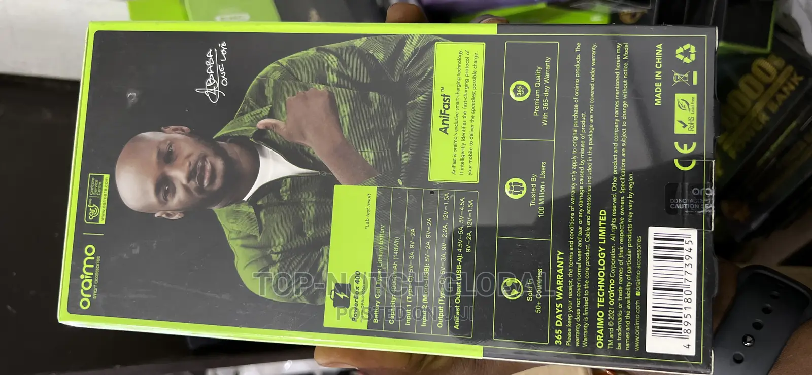 40000mah Oraimo Power Bank