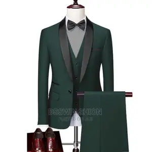 Exclusive 3 Piece Tuxedo Suit + Free Bow Tie or Cufflinks