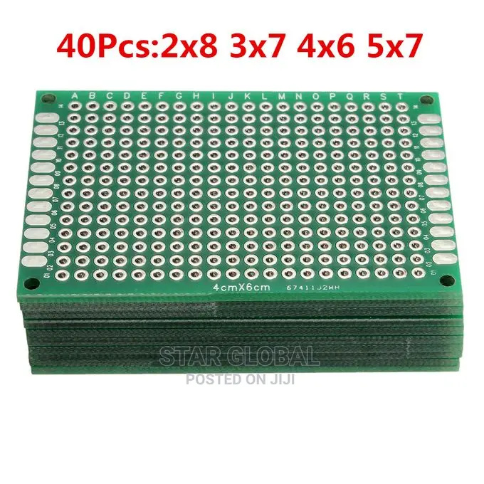 40x Double Side Prototype PCB Tinned Universal Breadboard