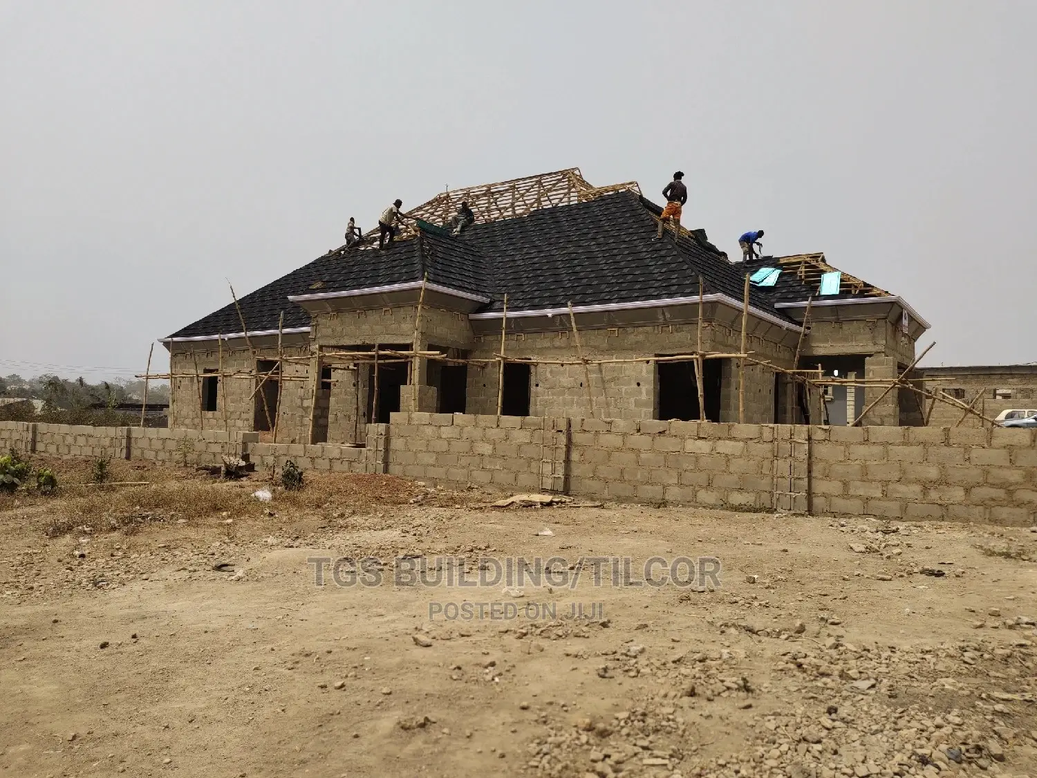 Black And White Patches Shingles Tile