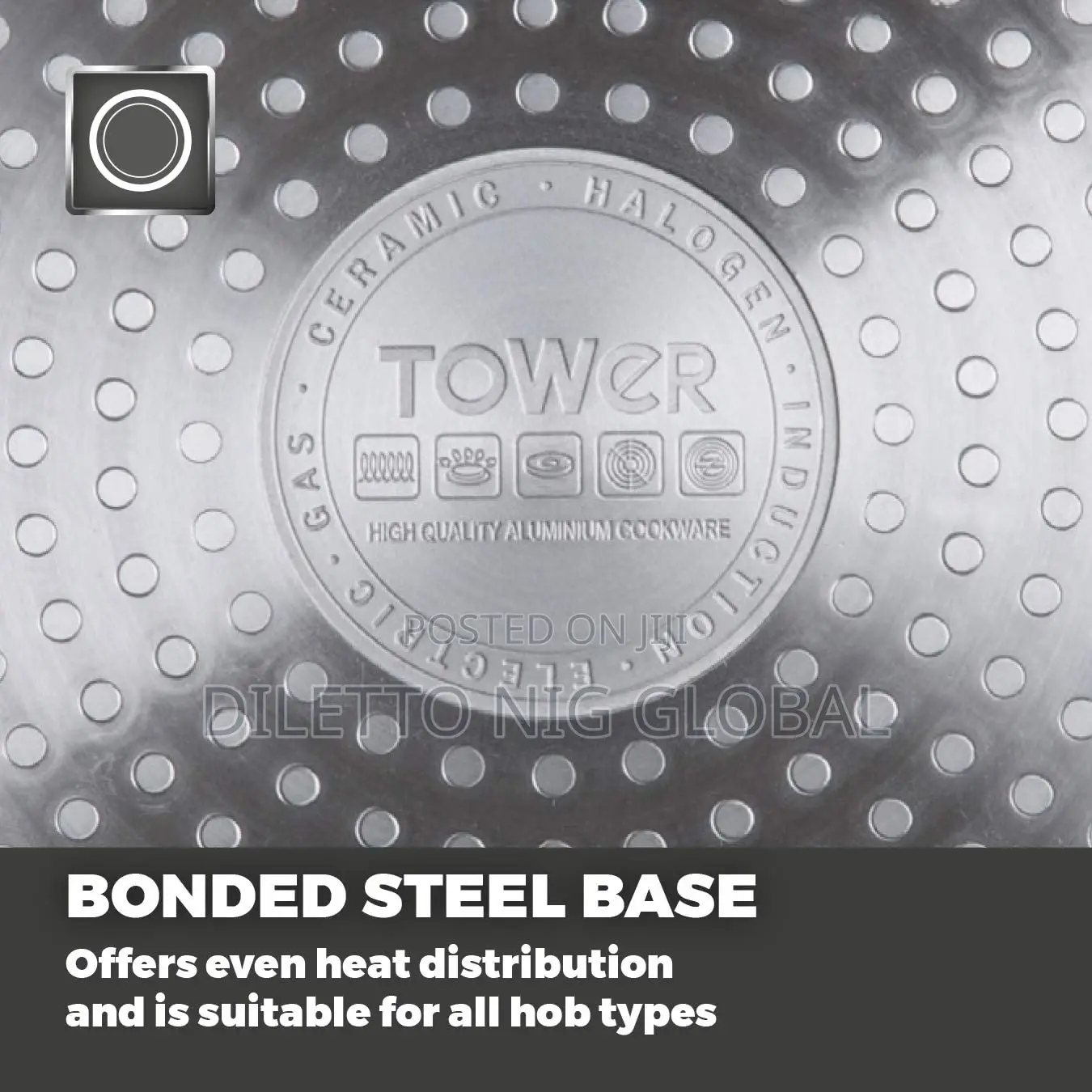 TOWER Cerastone Forged Aluminium Pan Set With Easy Clean