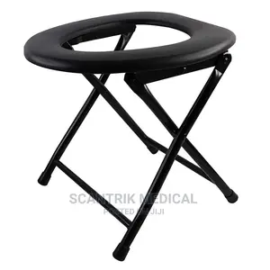 Portable Toilet Seat Folding Stainless Steel Commode