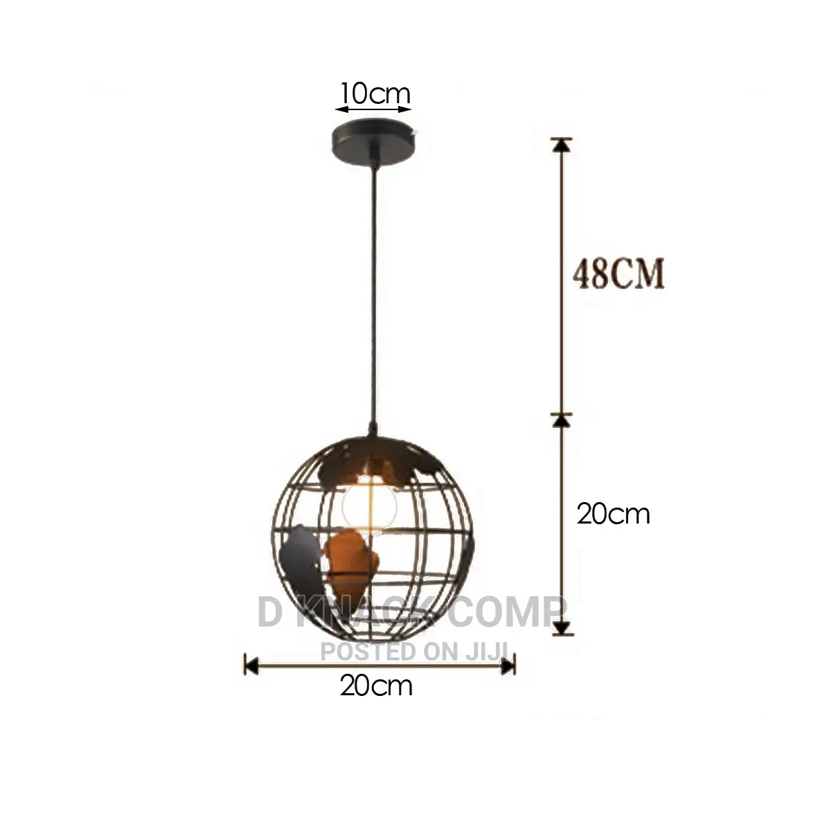 Creative Loft European Retro Globe Chandelier Light