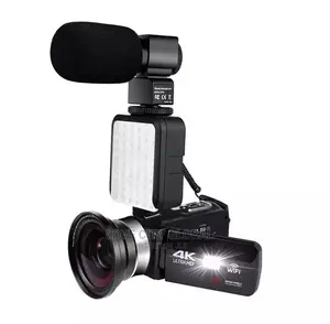 Wifi Video Camcorder 4K HD 18X Zoom Digital Camera 2 Battery