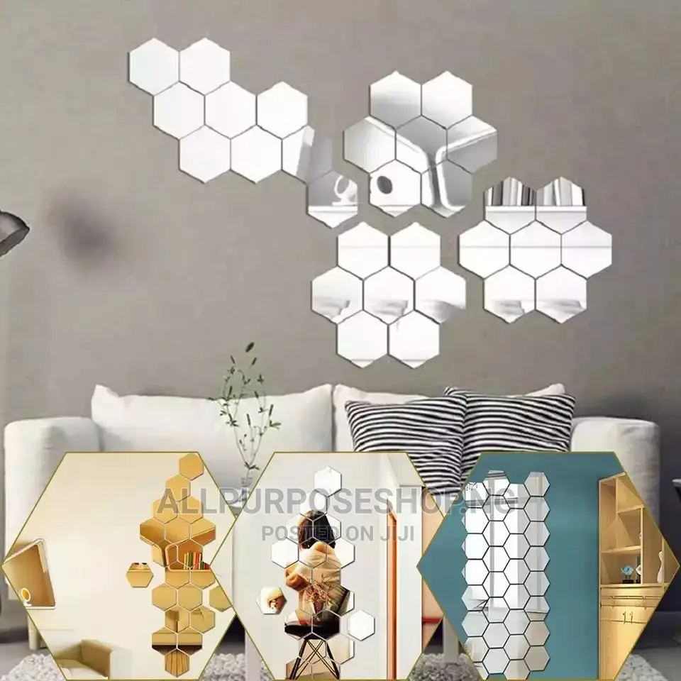 12pcs Octagon Shape Mirror