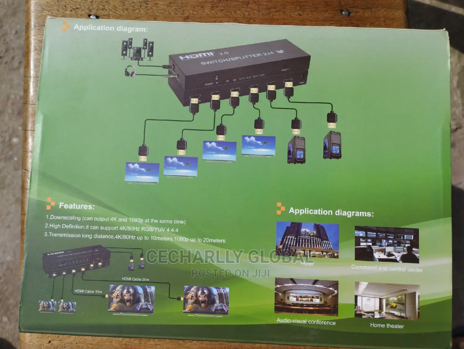 2 × 4 Hdmi Switcher and Splitter